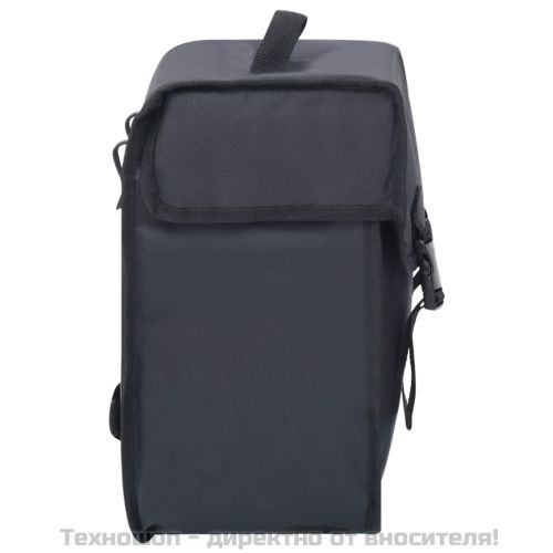 Единична чанта за багажник за велосипед водоустойчива 21л черна