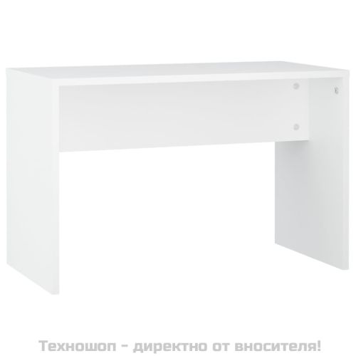 Комплект тоалетка с LED, бяла, инженерно дърво