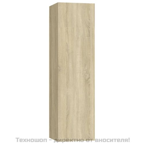 Комплект ТВ шкафове от 7 части, дъб сонома, инженерно дърво