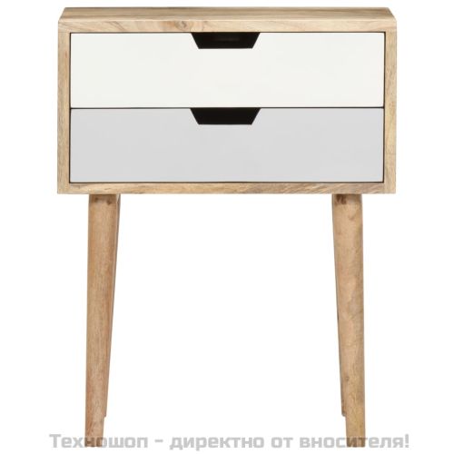 Нощно шкафче, 47x35x59 см, мангово дърво масив