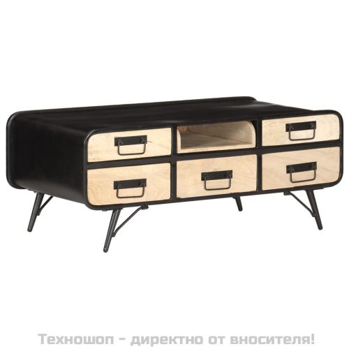 Маса за кафе, 100x50x40 см, мангово дърво масив