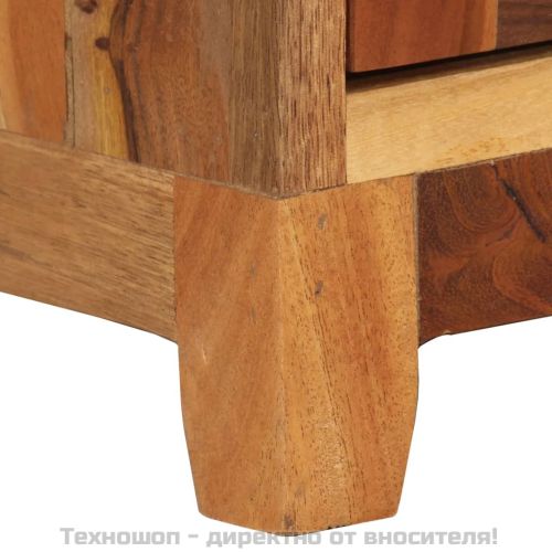 Нощно шкафче, 40х30х50 см, регенерирано дърво масив