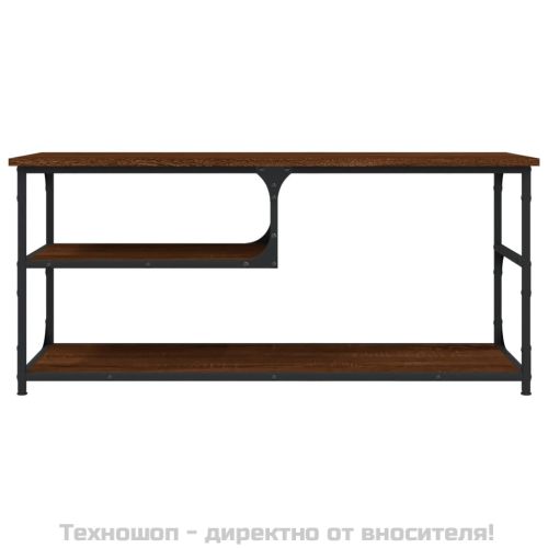 ТB шкаф, кафяв дъб, 103x38x46,5 см, инженерно дърво и стомана