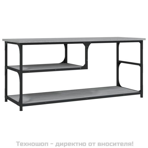 ТB шкаф, сив сонома, 103x38x46,5 см, инженерно дърво и стомана