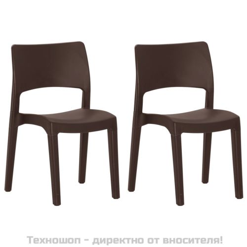Градински столове 2 бр мока полипропилен