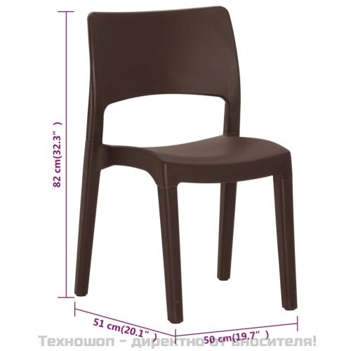 Градински столове 2 бр мока полипропилен