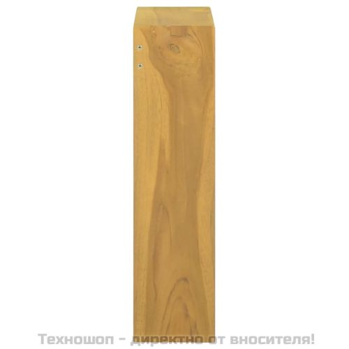 Шкаф с огледало, 30x10x40 см, тиково дърво масив