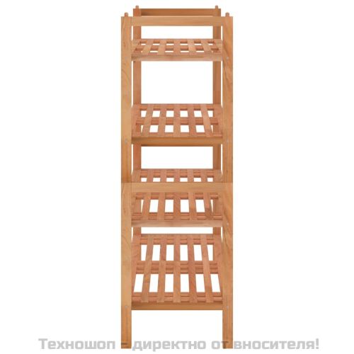 Поставки за обувки, 2 бр, 69x27x41 см, орехово дърво масив