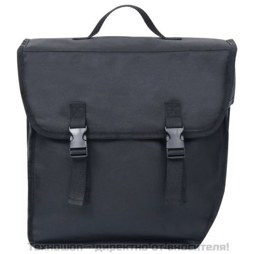 Единична чанта за багажник за велосипед водоустойчива 21л черна