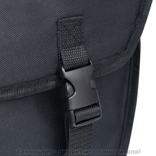 Единична чанта за багажник за велосипед водоустойчива 21л черна