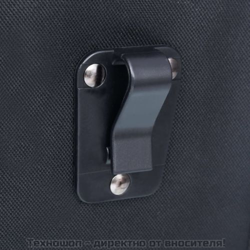 Единична чанта за багажник за велосипед водоустойчива 21л черна