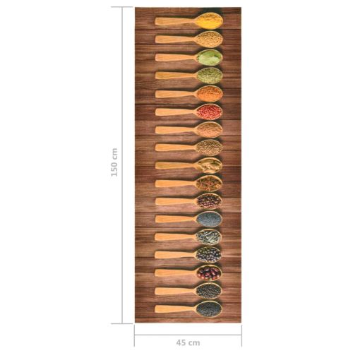 Кухненско килимче, перимо, лъжици, 45x150 см