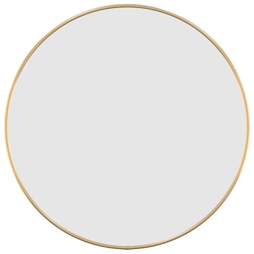 Стенно огледало злато Ø 50 см кръгло