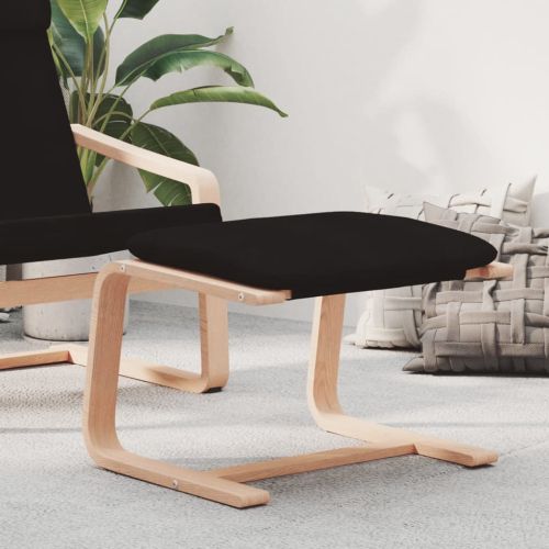 Табуретка, черна, 51x41x40 см, плат