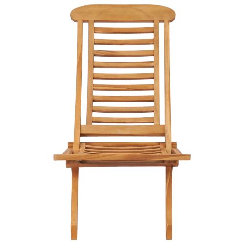 Сгъваем градински стол 50x90x69 см тиково дърво масив