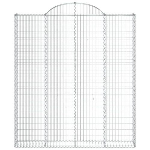 Габионни кошници арка 2 бр 200x30x220/240 см поцинковано желязо