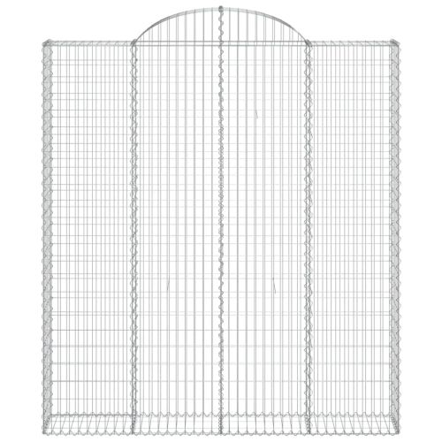 Габионни кошници арка 3 бр 200x30x220/240 см поцинковано желязо