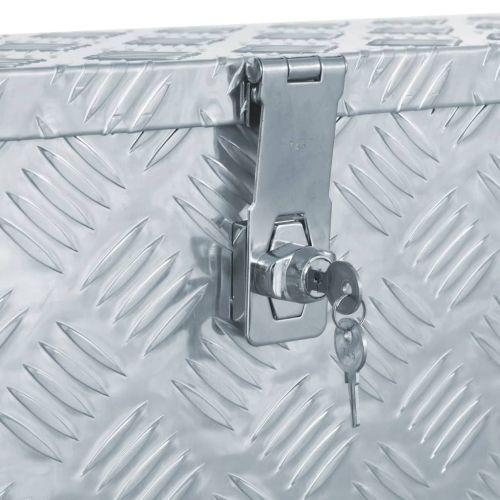 Алуминиева кутия, 80,5x22x22 см, сребриста