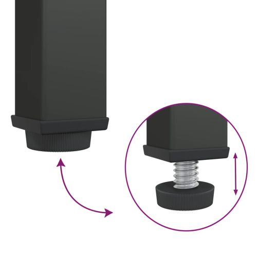 Висок шкаф, черен, 90x40x180 см, стъкло и стомана