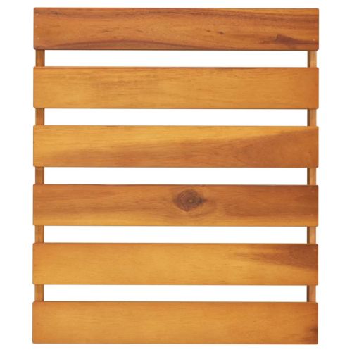 3-етажна сгъваема етажерка кафява 43x31x63 см масивна акация