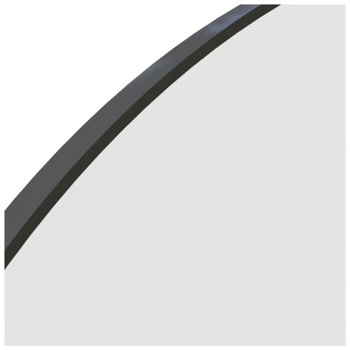 Огледало с LED лампи, 90x45 см, стъкло, арка