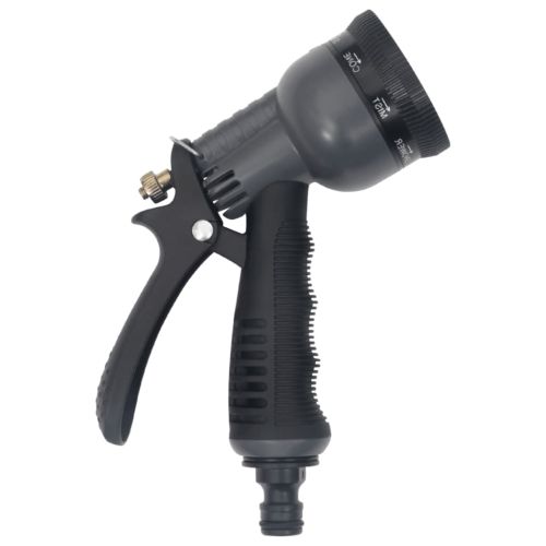 Градински маркуч с дюза сребрист 0,6" 15 м неръждаема стомана