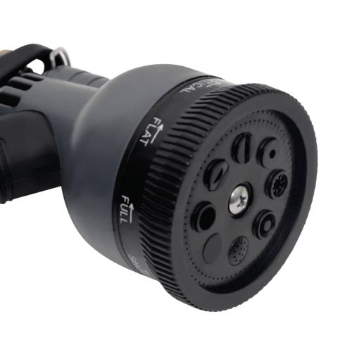 Градински маркуч с дюза сребрист 0,6" 15 м неръждаема стомана