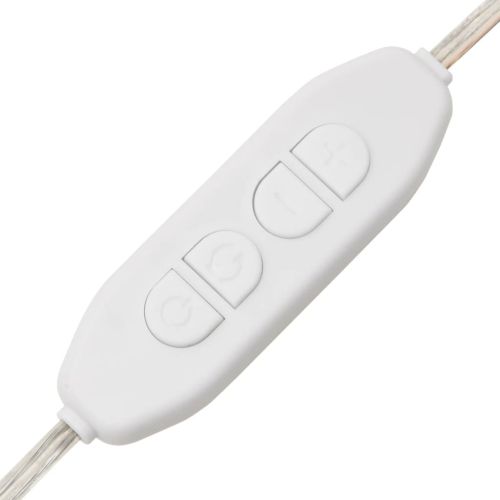 Комплект тоалетка с LED, сив сонома, инженерно дърво