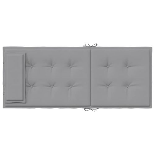 Възглавници за стол с висока облегалка 6 бр сиви Оксфорд плат