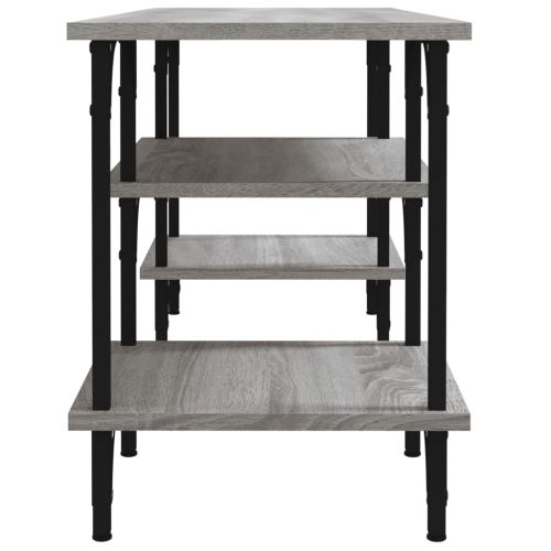 ТВ шкаф, сив сонома, 102x35x45,5 см, инженерно дърво