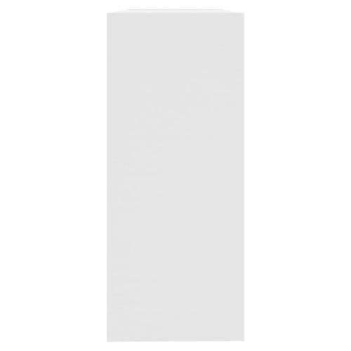 Библиотека/разделител за стая, бяла, 100x30x72 см