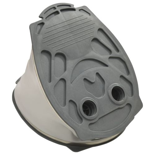 Крачна помпа, 26x18 см, PP и PE, сиво и жълто