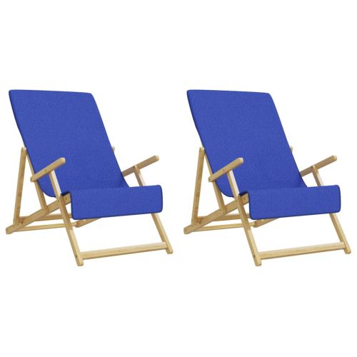Плажни кърпи 2 бр кралско сини 60x135 см текстил 400 GSM