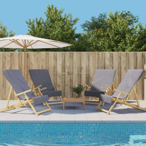 Плажни кърпи 4 бр антрацит 60x135 см текстил 400 GSM