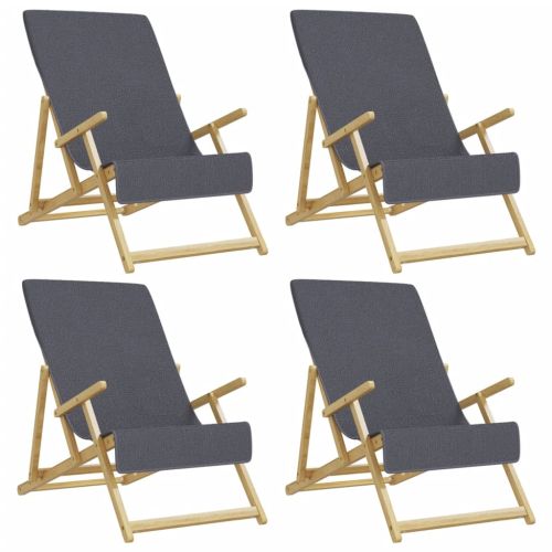 Плажни кърпи 4 бр антрацит 60x135 см текстил 400 GSM
