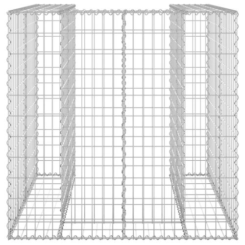 Габионна стена за контейнер поцинкована стомана 110x100x110 см