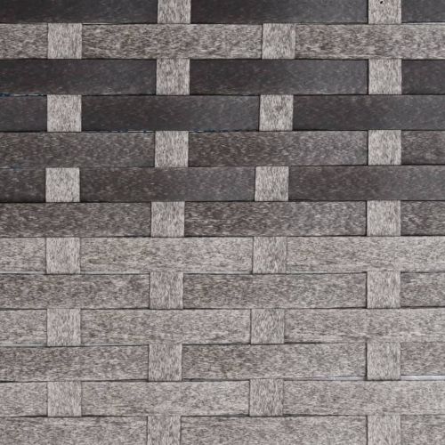 2-местна градинска пейка, сива, полиратан