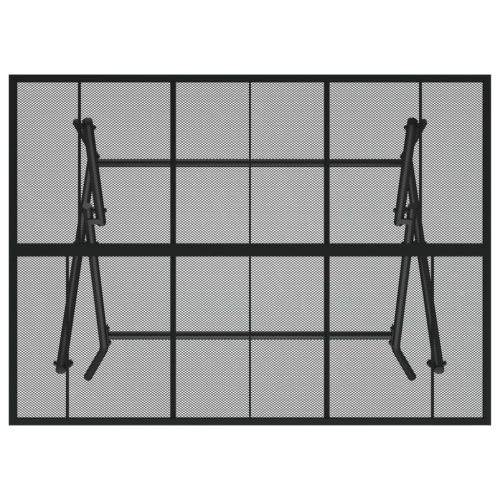 Сгъваема градинска маса, антрацит, 110x80x72 cм, стомана, мрежа