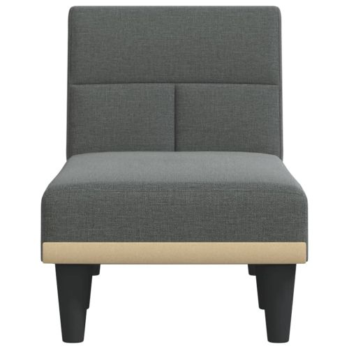 Кушетка, тъмносива, текстил