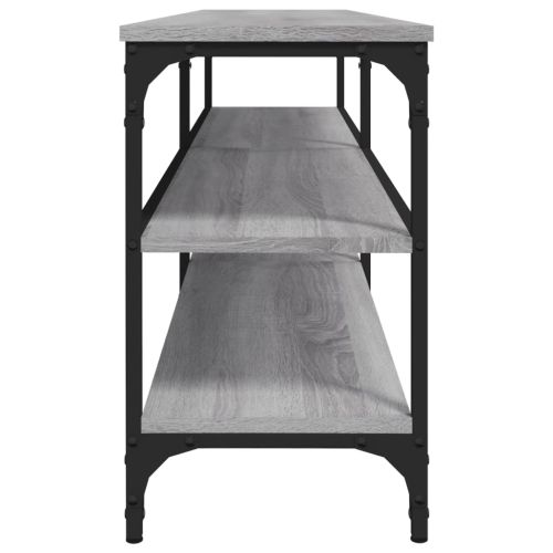 ТВ шкаф, сив сонома, 160x30x50 см, инженерно дърво