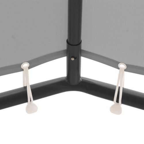 Градински навес, 4x4 м, антрацит