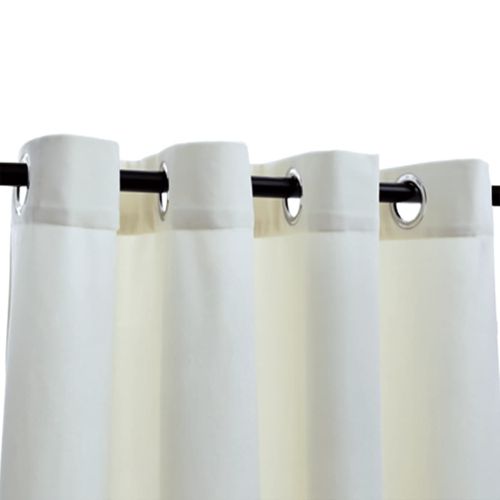 Затъмняващи завеси с халки, 2 бр, кадифе, кремави, 140x175 см