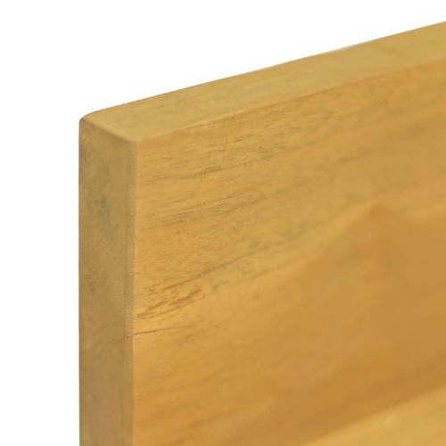 Стенни рафтове 2 бр 110x10x10 см тиково дърво масив