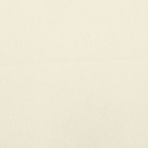 Възглавници за стол с облегалка 6 бр кремави 120x50x3 см плат