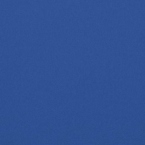 Възглавници за столове 6 бр кралско сини 120x50x3 см плат