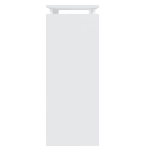 Конзолна маса, бяла, 80x30x80 см, инженерно дърво