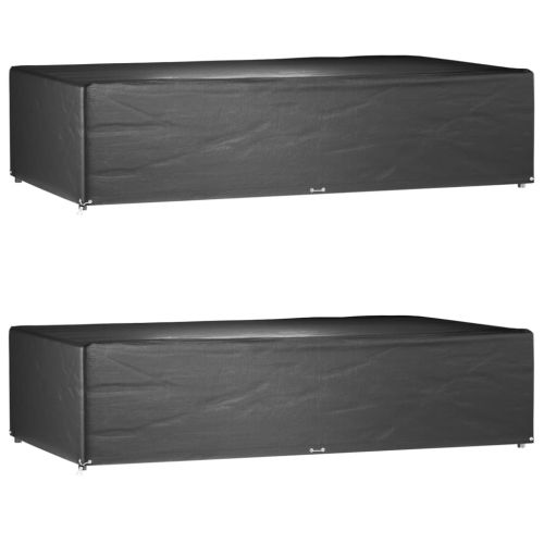 Калъф за градинска мебел 2 бр 12 капси 315x180x75см правоъгълни