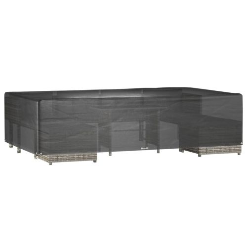 Калъф за градинска мебел 2 бр 12 капси 315x180x75см правоъгълни