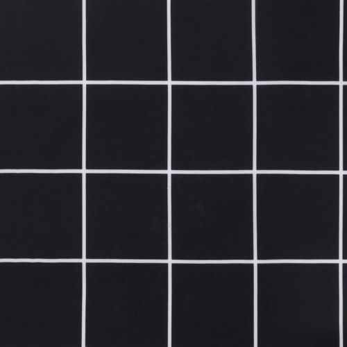 Възглавница за пейка черно каре 150x50x4 см оксфорд плат