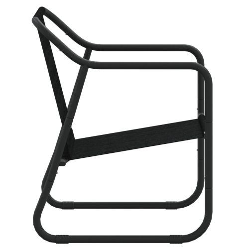 Градински комплект от 3 части с възглавници антрацит стомана